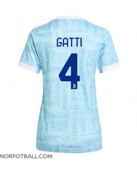 Billige Fotballdrakt Juventus Federico Gatti #4 Replika Bortedrakt Dame 2025-26 Kortermet Billige Fotballdrakt Juventus Federico Gatti #4 Replika Bortedrakt Dame 2025-26 Kortermet